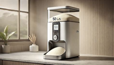 Asian Rice Dispenser 50 lbs: Perfect for Large Families