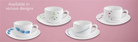 Cello Dazzle Queen Cup & Saucer 130 ml | Home and Kitchen Decor Items ...