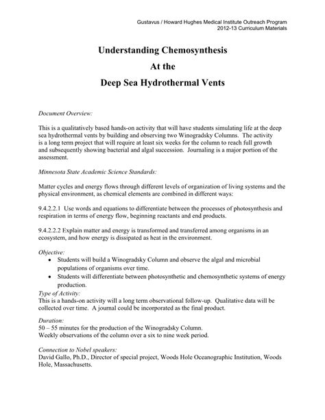 Image result for Chemosynthesis Examples