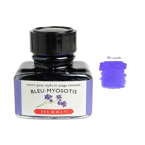 J. Herbin Bleu Myosotis Ink Bottle - 30ml – Makoba