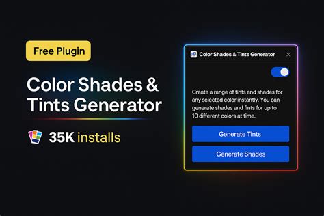 Color Shades & Tints Generator | Figma