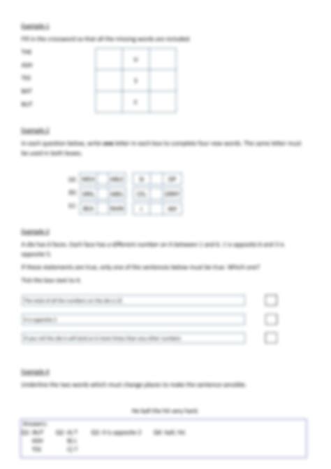 SOLUTION: Year 7 verbal reasoning sample questions - Studypool