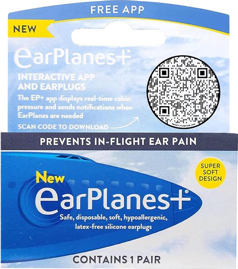 Amazon.com: New Super Soft Adult EarPlanes® Ear Plugs Airplane Travel Ear Protection 3 Pair ...