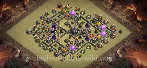 Best War Base TH9 with Link, Hybrid - Town Hall Level 9 CWL Base Copy, #139