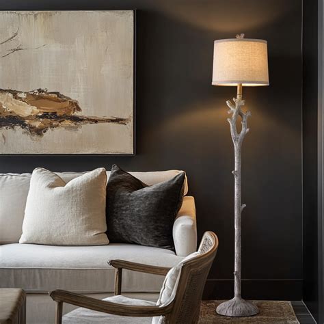 OYEARS Retro Farmhouse Floor Lamp for Living Room Rustic Standing Lamps ...