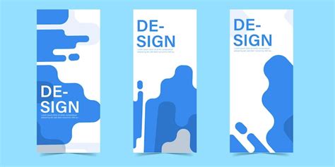 Abstract color standing banner bcakground design templates | Premium Vector