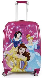 Humty Dumty 22 Inch Kids Disney Princess Printed Pink Hard Trolley ...