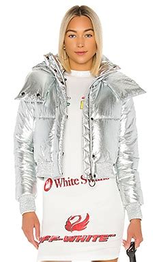 OFF-WHITE Silver Down Jacket in Silver | REVOLVE