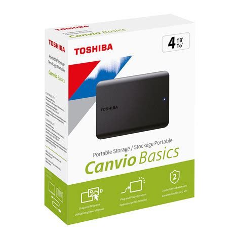 Toshiba Canvio Basics 2022 4Tb Black - External hard drive - LDLC
