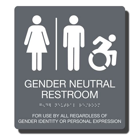 Gender Neutral Bathroom Signs Printable, Funny restroom door sign for ...