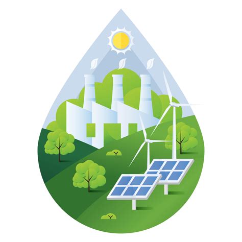 Renewable Energy Concept Illustration 17502159 Vector Art at Vecteezy