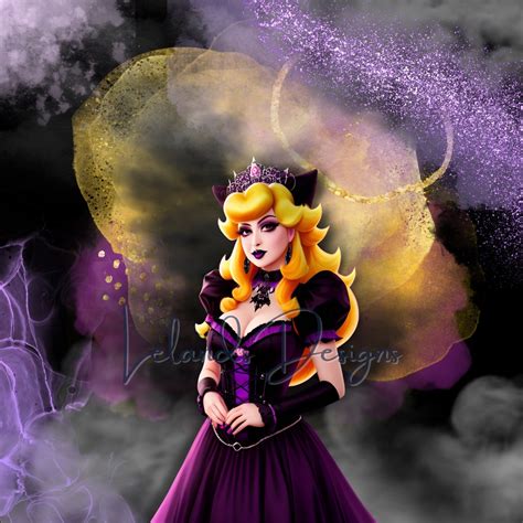 Dark Peach PNG | Princess Peach Fan Art | Princess Peach Goth Clipart ...