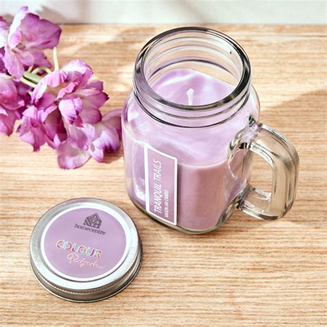 Buy Colour Refresh Lavender Scented Jar Candle from Home Centre at just ...