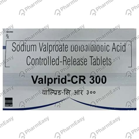 Valprid Cr 300 MG Tablet (15): Uses, Side Effects, Price & Dosage ...