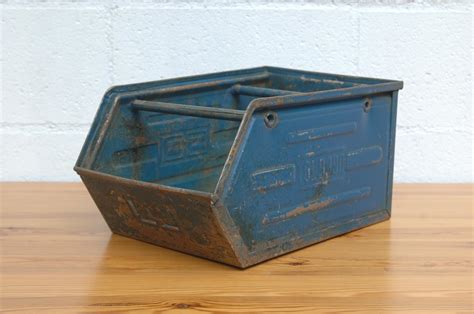 Vintage Medium Size Enameled Metal Hefty Utility Bins For Sale at ...