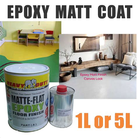 ( MATTE EPOXY ) 5L MATT EPOXY FLOOR PAINT [HEAVY DUTY] PROTECTIVE ...