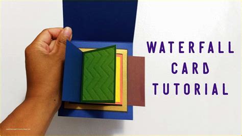 Image result for Waterfall Card Large Tutorial