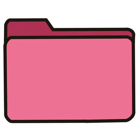 Pink File Folder Icon for Organizing Your Phone Accessories