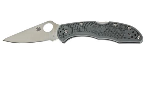 Spyderco Delica 4 Grey C11FPGY pocket knife | Advantageously shopping ...