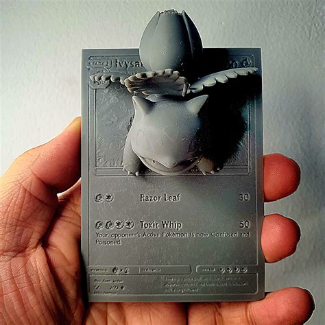 3D printed BUNDLE POKEMON STARTER GEN 01 BIG PACK 4D CARD CUSTOM・Cults