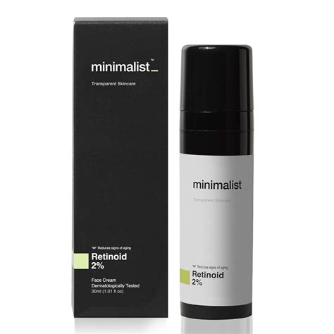 Minimalist 2% Retinoid Anti Aging Cream for Wrinkles & Fine Lines, 30 ...