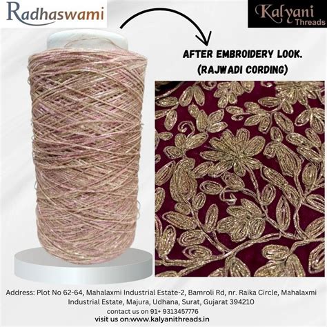 fancy cord - Zari Cord Thread Fancy Dori for embroidery Manufacturer ...
