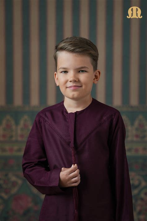 Emrati Kurta Set Maroon For Kids – Mashroo