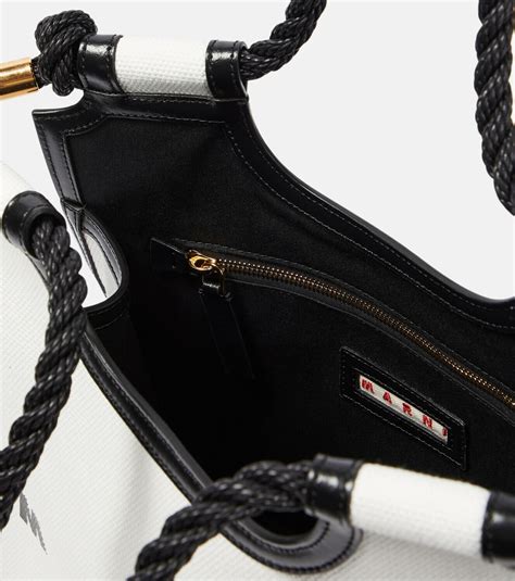 Marni Marcel Medium canvas tote bag Marni