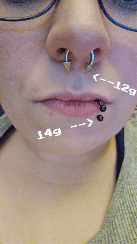Septum finally at a 12g : r/piercing