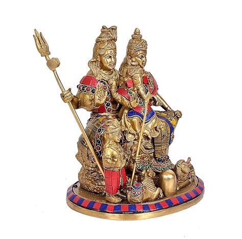Brass Shiv Parivar Statue (Height : 10 Inch) – AONA INDIA