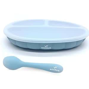 MINIMUM - Silicone Baby Suction Plate & Spoon Set | Babies and Toddlers ...