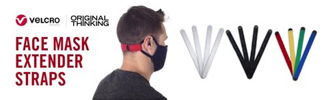 Velcro Brand Face Mask Extender Straps 4pk Multi-Color, 12” x 1 ...