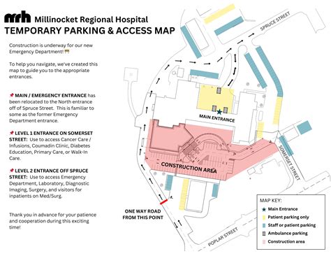 Millinocket Regional Hospital | Parking and Access during Construction ...