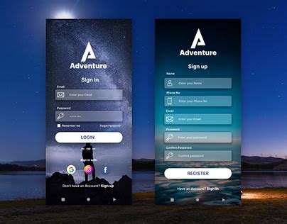 Image result for Library Sign Up UI