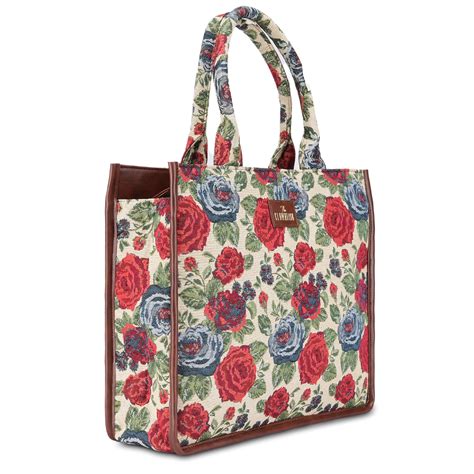 THE CLOWNFISH Ambrosia Series Tapestry Fabric 14 inch Laptop Bag Handb ...