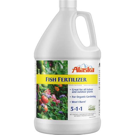 Alaska Fish Emulsion Plant Food, 5-1-1 Fertilizer, 1 gal - Walmart ...