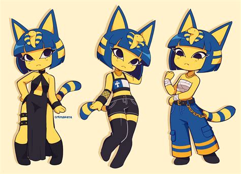 ankha (animal crossing) drawn by cremanata | Danbooru