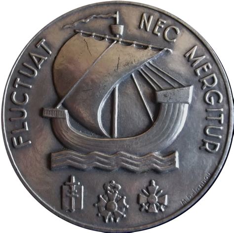 Medal of the City of Paris - Fluctuat Nec Mergitur - France – Numista