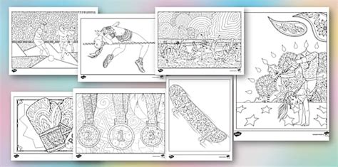 Jocurile Olimpice de vară – Pagini de colorat mindfulness