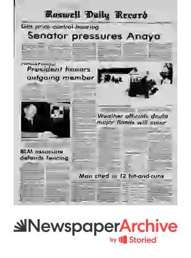 Roswell Daily Record Newspaper Archives, Feb 4, 1977, p. 1