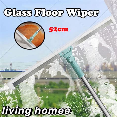 Glass Floor Wiper Rubber Blade Telescopic Rod Scrape Floor Window Wiper ...
