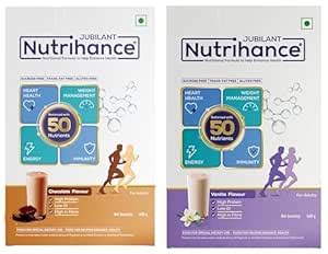 JUBILANT Nutrihance Nutritional Formula Vanilla Flavor and Chocolate ...