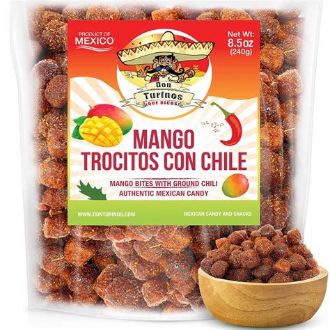Buy Authentic Chili Mango Mexican Candy Bites, Mango Con Chile Trocitos ...