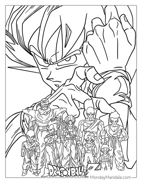 Dragon Ball Coloring Pages Printable - Printable Sight Words List