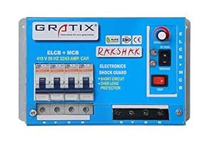 GRATIX 63 AMP 4 Pole FP ELCB +MCB (Box Type) with ISI Marked : Amazon ...