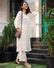 Summer Kurta set: Shop off white embroidered kurta set online at Bebaak