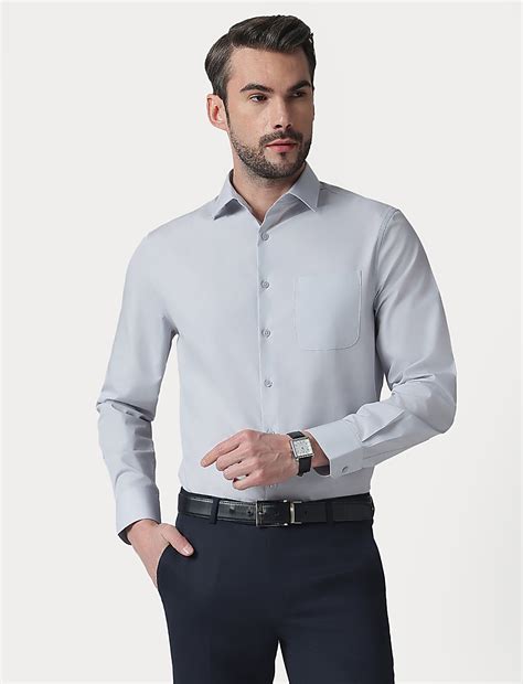 Buy 3pk Plain Spread Collar Full Sleeves Shirt at Marks & Spencer