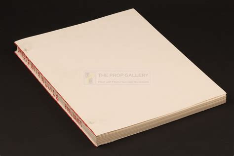 The Prop Gallery | Production used script