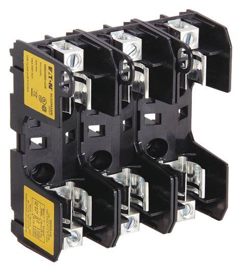 BUSSMANN, Open Block Design, 3 Pole, Fuse Block - 40LH12|HM25060-3CR ...