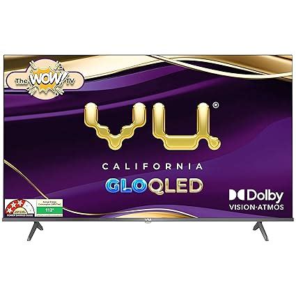 Vu 108cm (43 inches) GloQLED Series 4K QLED Smart Google TV 43GLOQLED25 ...